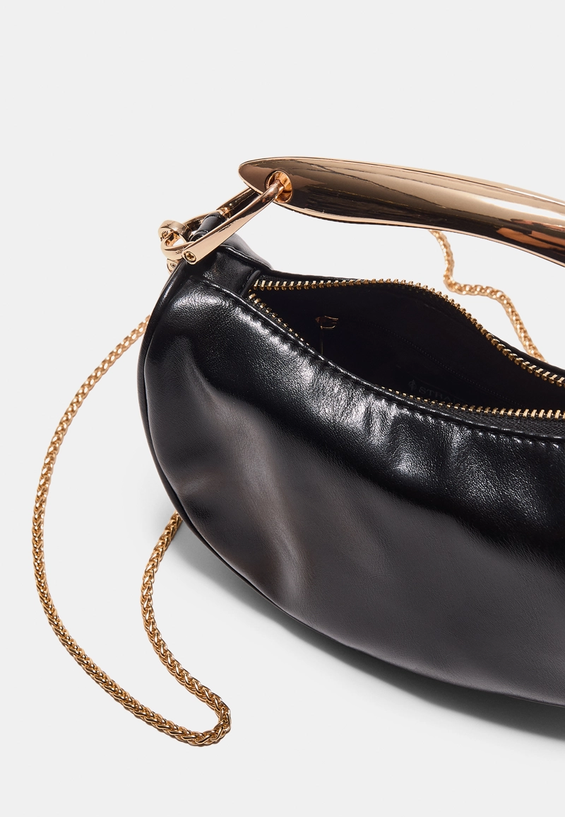 Мини-сумка с металлической ручкой