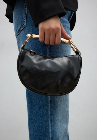 Мини-сумка с металлической ручкой- Заказать в России