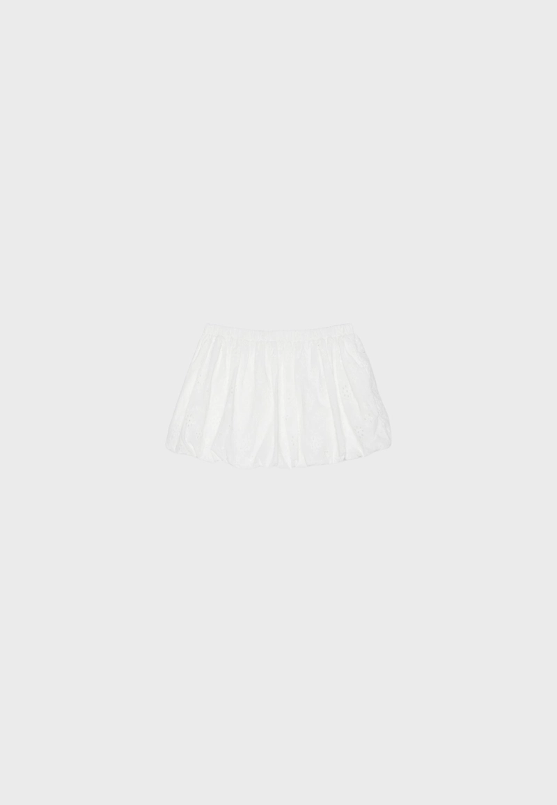 Юбка-баллон с ажурной вышивкой