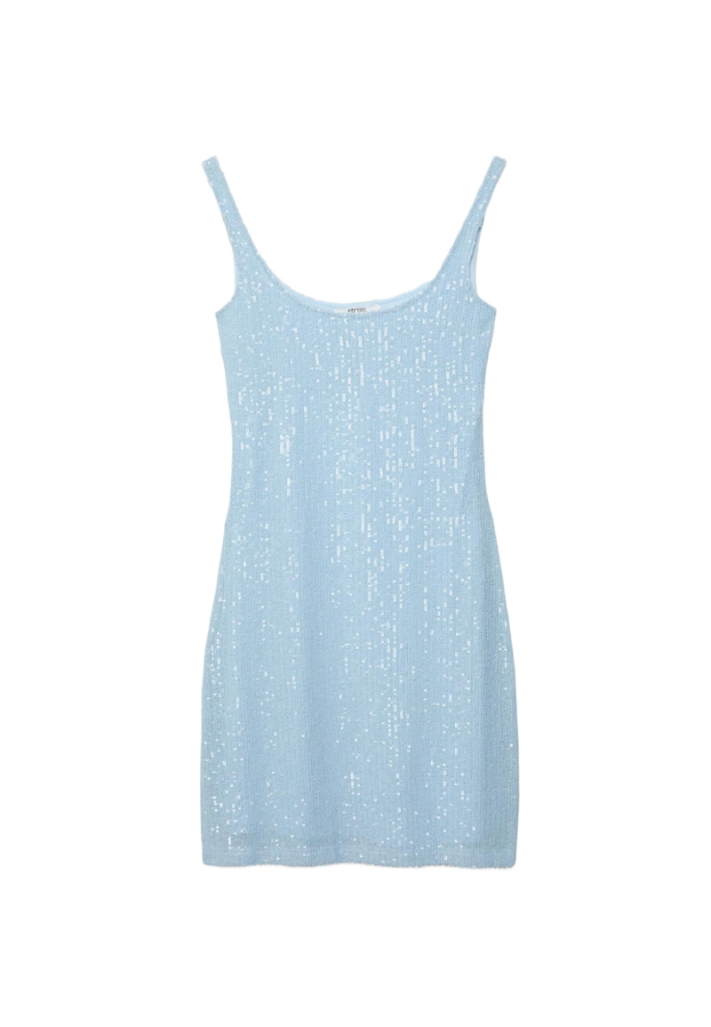 Платье мини с пайетками