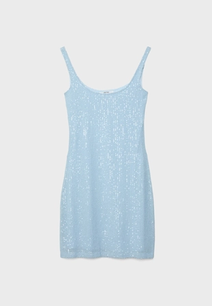 Платье мини с пайетками- Заказать в России