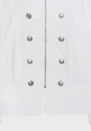 Джинсовая куртка в стиле милитари- Заказать в России