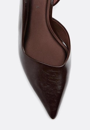 Лакированные туфли на каблуке- Заказать в России