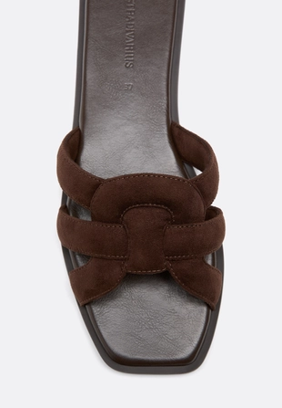 Сандалии из искусственной кожи- Заказать в России