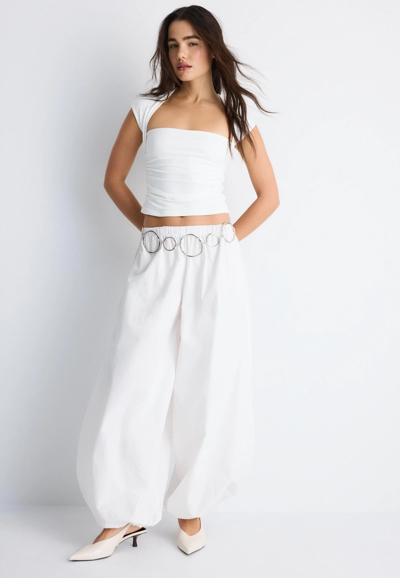 Майка из полиамида с квадратным вырезом