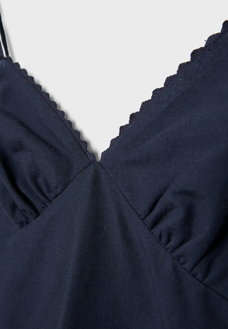 Рустичный топ с бретельками