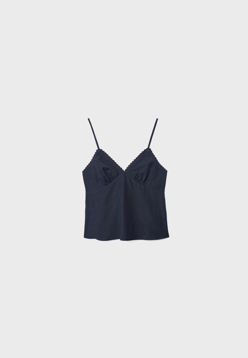 Рустичный топ с бретельками