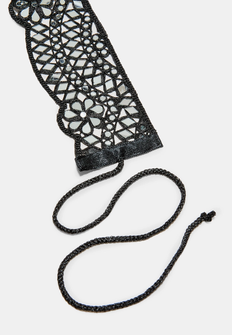 Ремень с зеркальными волнами