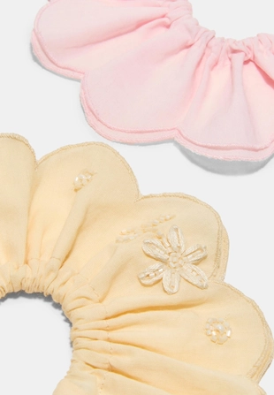 Набор из 2 резинок с вышивкой- Заказать в России