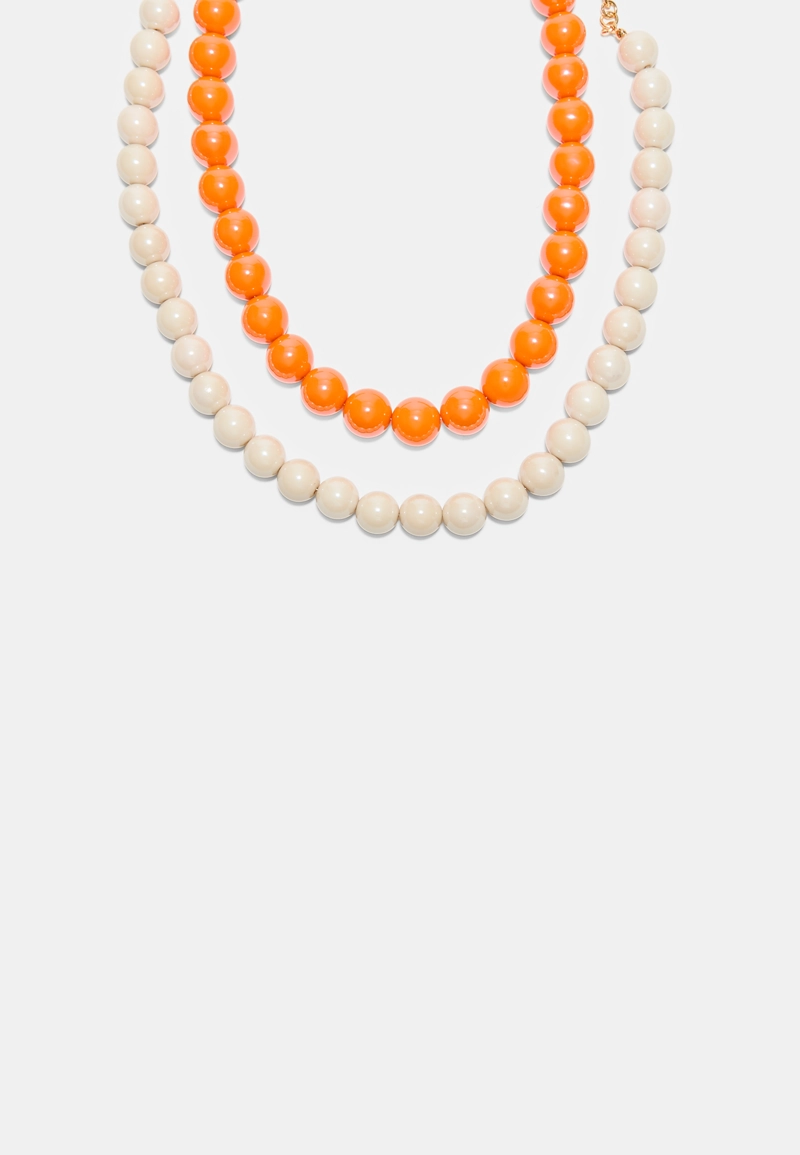 НАБОР ИЗ 2 ОЖЕРЕЛИЙ С БУСИНАМИ