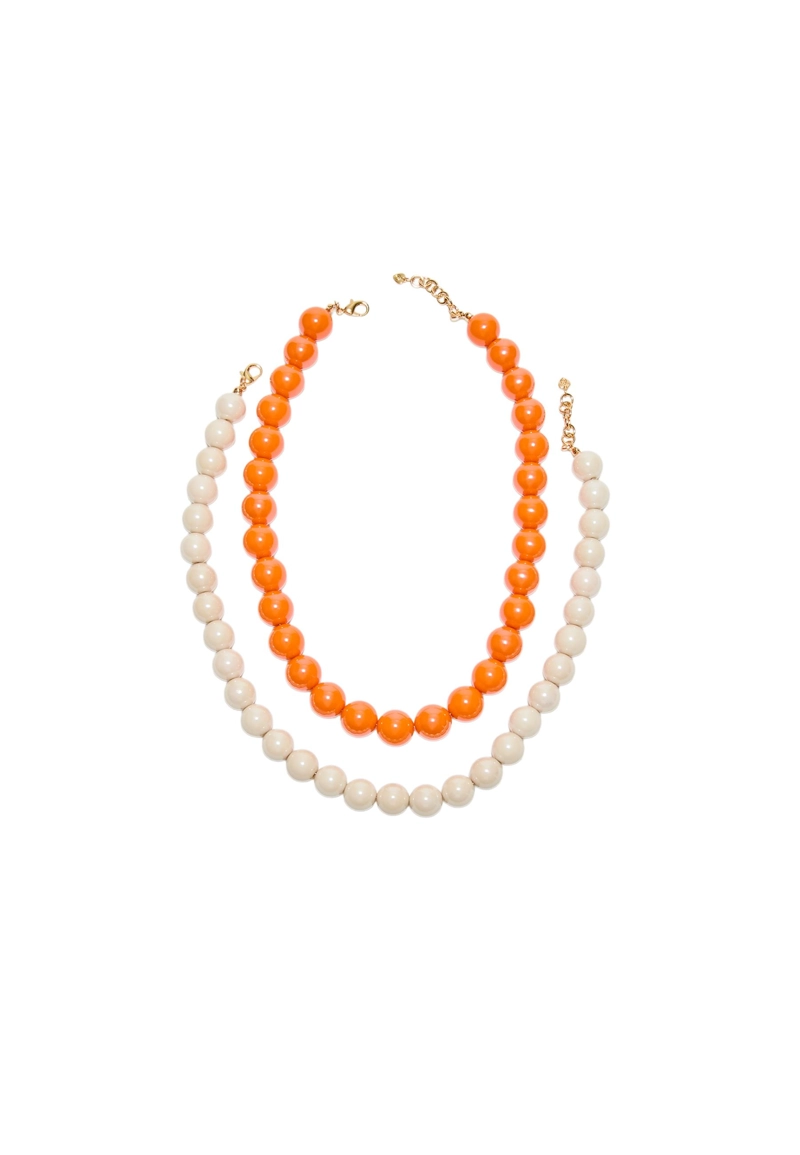 НАБОР ИЗ 2 ОЖЕРЕЛИЙ С БУСИНАМИ