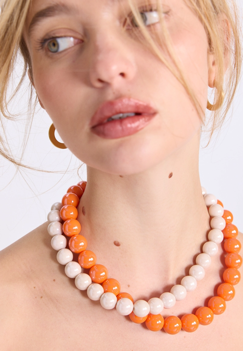 НАБОР ИЗ 2 ОЖЕРЕЛИЙ С БУСИНАМИ