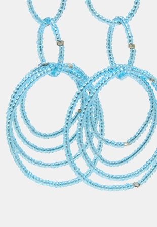 Длинные серьги с бусинами- Заказать в России