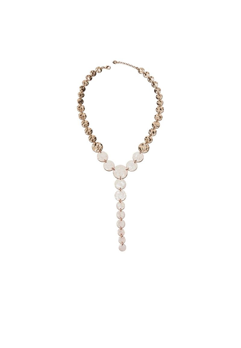 Колье-лассо с эмалированной текстурой