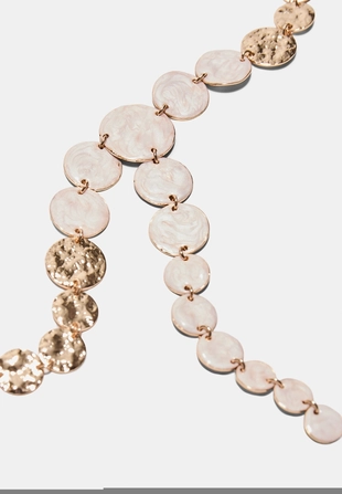 Колье-лассо с эмалированной текстурой- Заказать в России