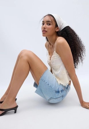 Платок с блестящей отделкой- Заказать в России