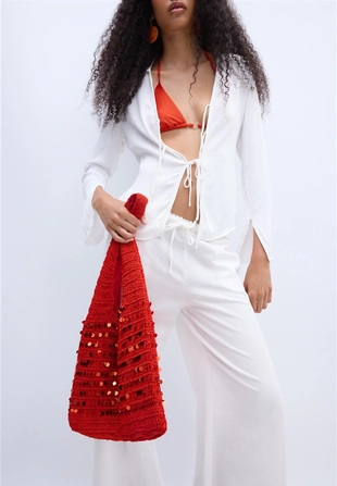 Сумка на плечо с пайетками- Заказать в России