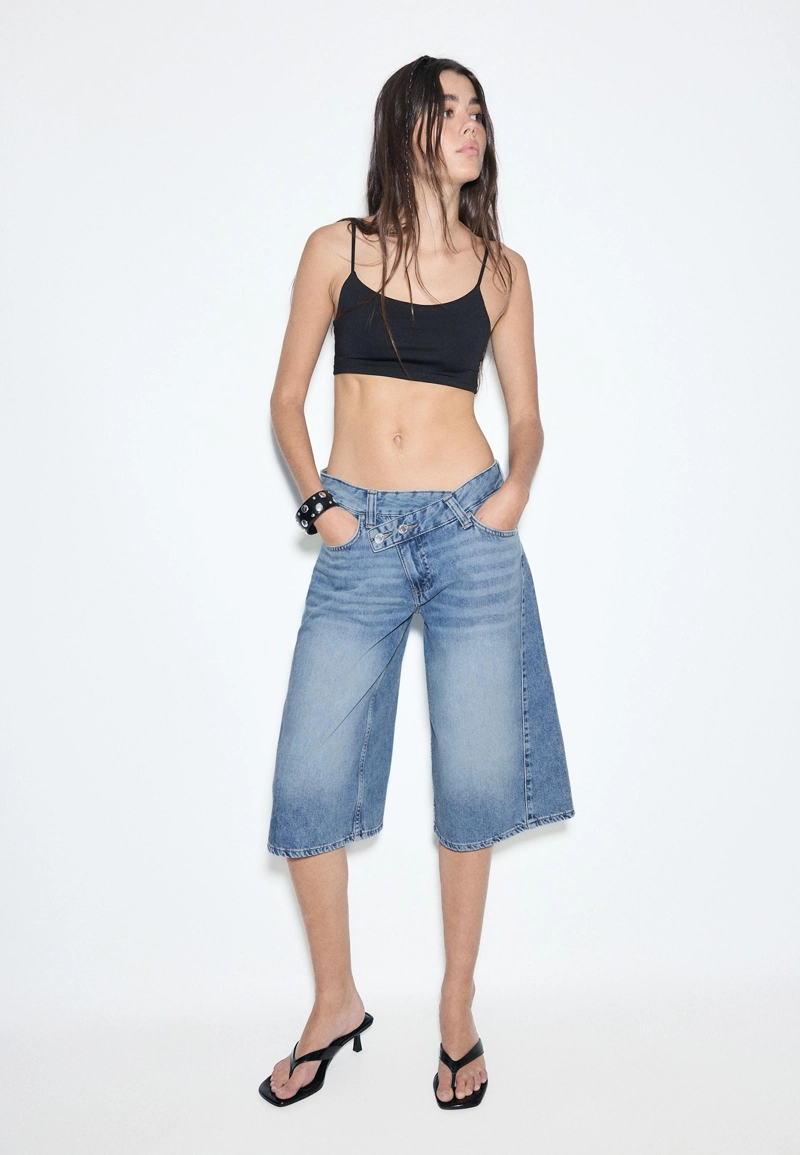 Шорты с перекрестной талией