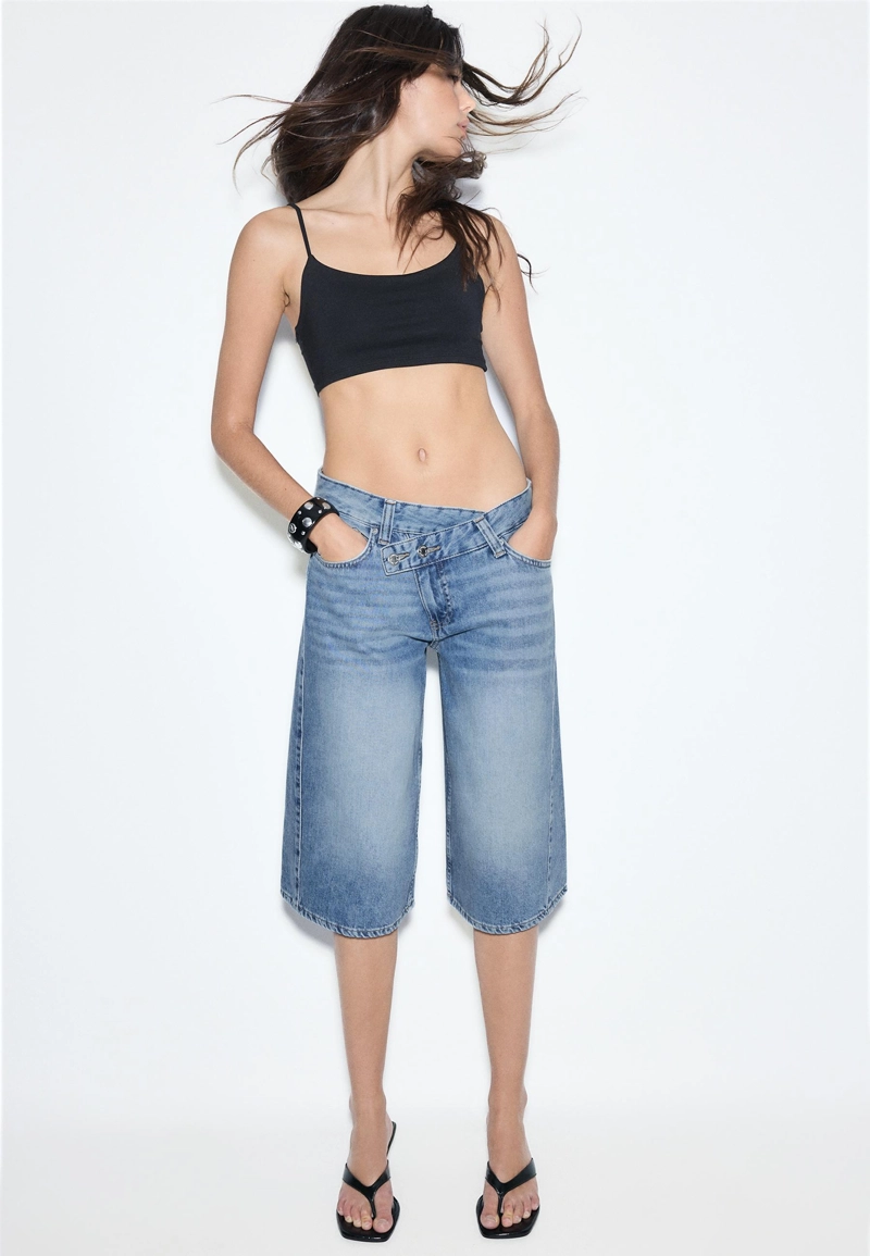 Шорты с перекрестной талией