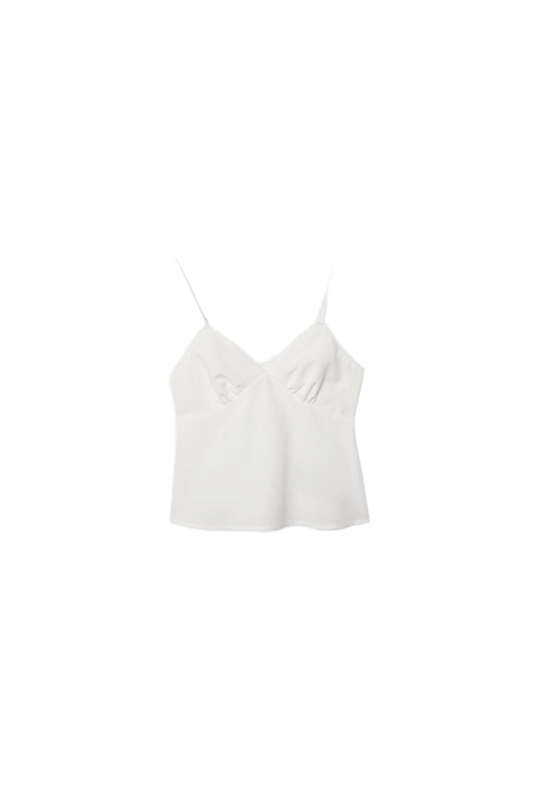 Топ с плетеными бретелями