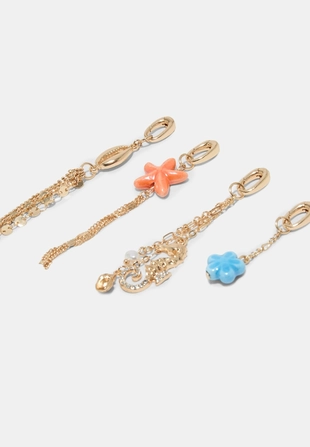 Набор из 4 подвесок для бикини «Морская звезда»- Заказать в России