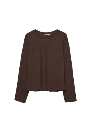 Трикотажная футболка с круглым вырезом- Заказать в России