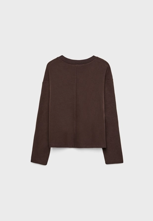 Трикотажная футболка с круглым вырезом- Заказать в России