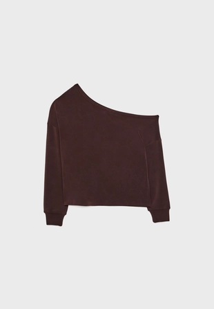 Купить Stradivarius Толстовка с открытым плечом, мягкая на ощупь