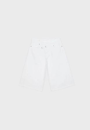 White|1374/180/003 - Stradivarius Шорты с перекрестной застежкой
