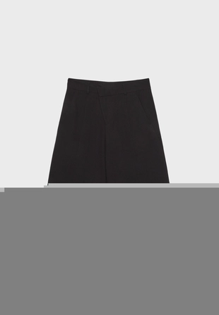 Black|1378/187/001 - Stradivarius Шорты бермуды широкого кроя с перекрестным поясом