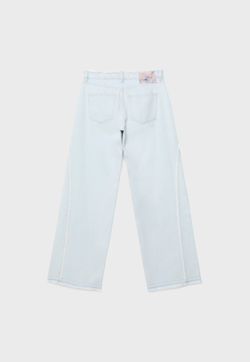 Джинсы wide leg с низкой посадкой