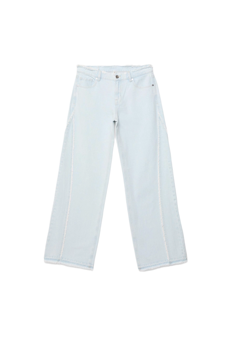 Джинсы wide leg с низкой посадкой