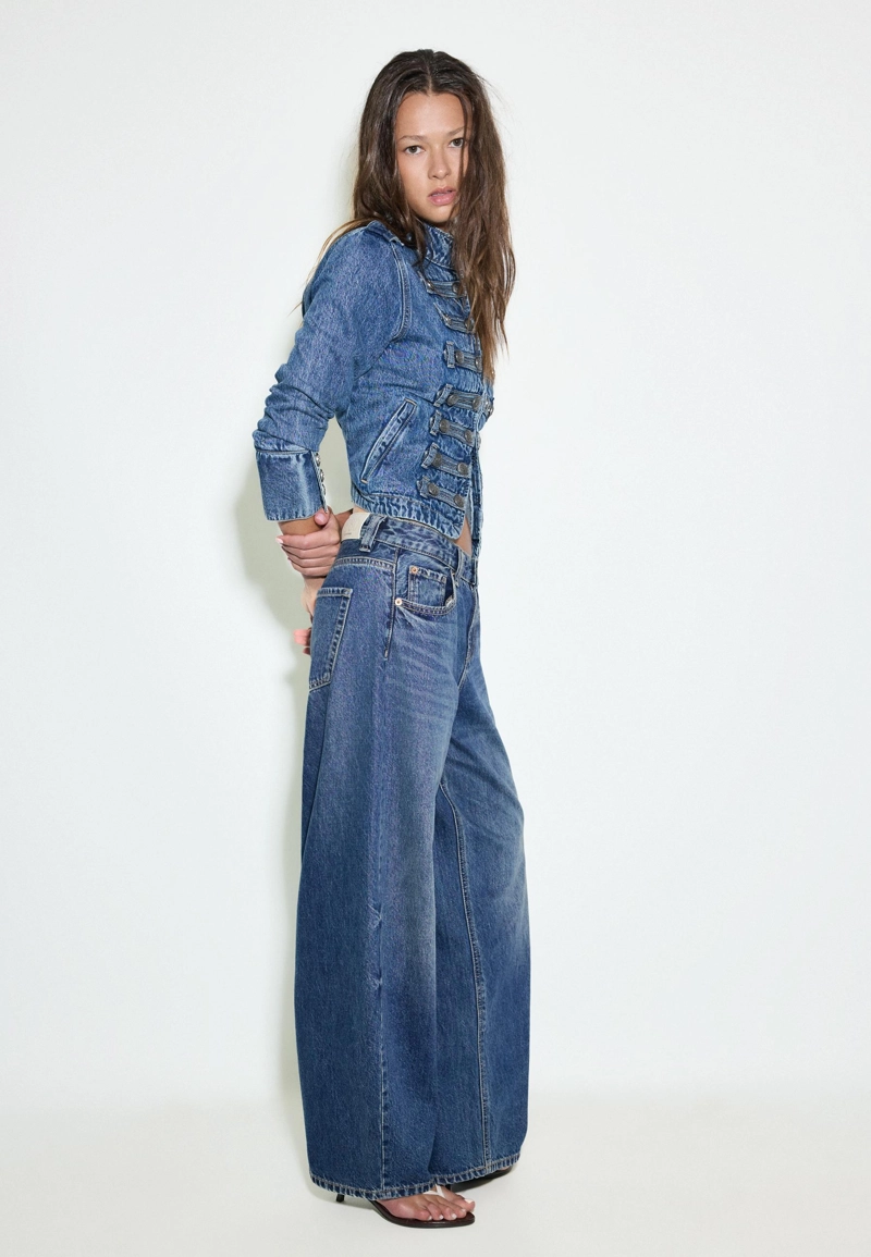 Джинсы barrel fit D80