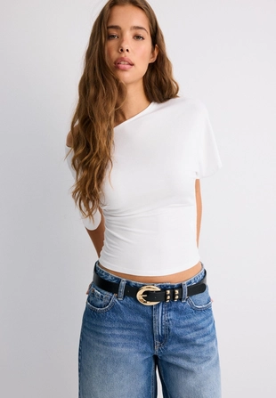 Ремень из планок с заклепками- Заказать в России