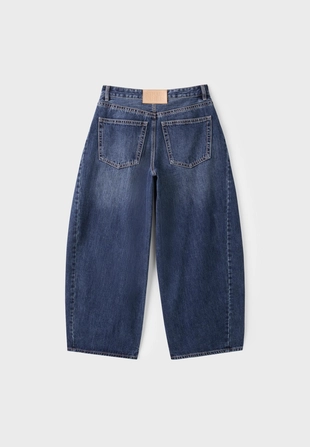 MEDIUM DENIM WASH|4805/220/715 - Stradivarius Джинсы широкого кроя с перекрестной талией