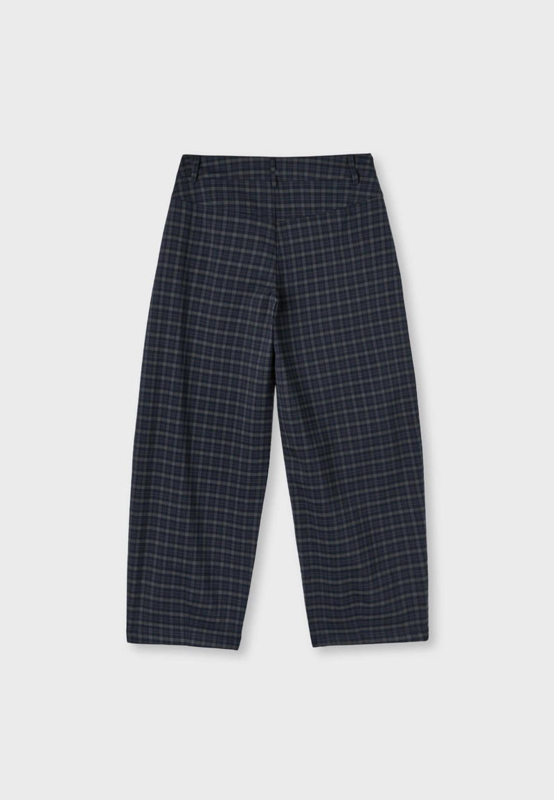 Брюки barrel fit в клетку