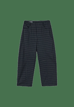 Брюки barrel fit в клетку- Заказать в России