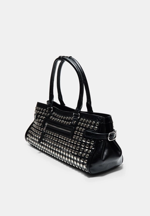 Black|3614/201/001 - Stradivarius Сумка на плечо с заклепками