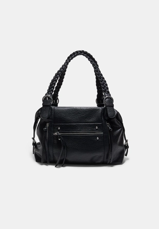Black|3627/211/001 - Stradivarius Сумка на плечо с плетеной ручкой