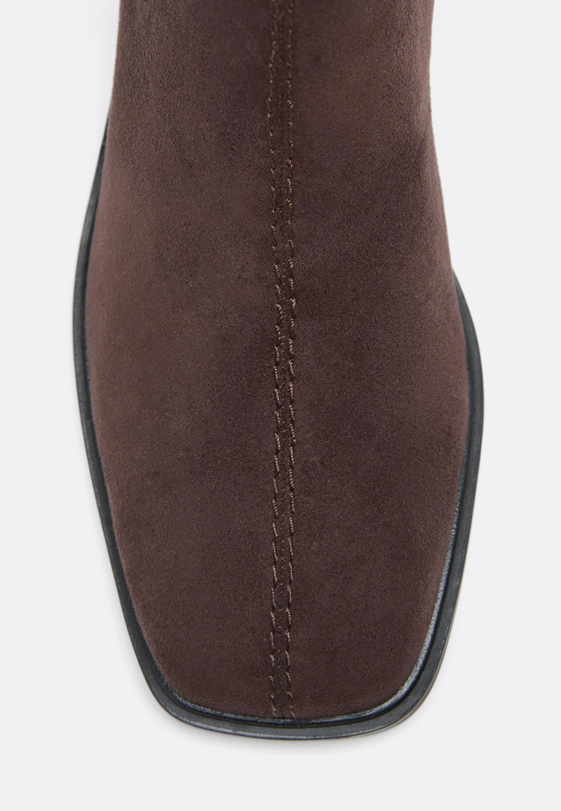Ботильоны из искусственной замши