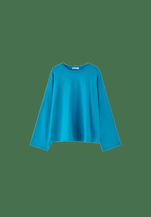 Turquoise|7047/366/050 - Stradivarius Футболка с длинными рукавами