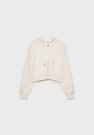 Толстовка на молнии из мягкой ткани- Заказать в России