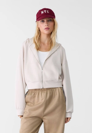 Толстовка на молнии из мягкой ткани- Заказать в России