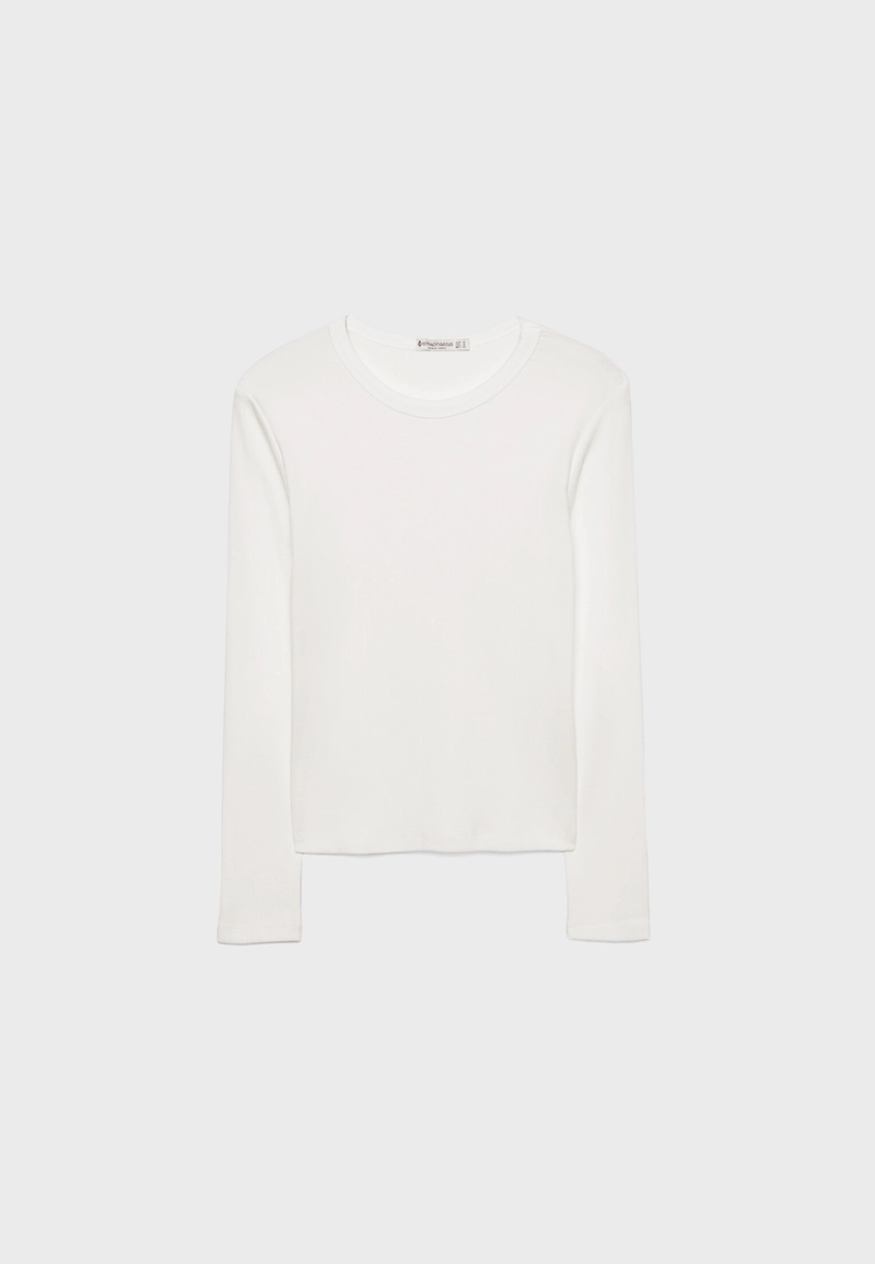 Лонгслив в рубчик