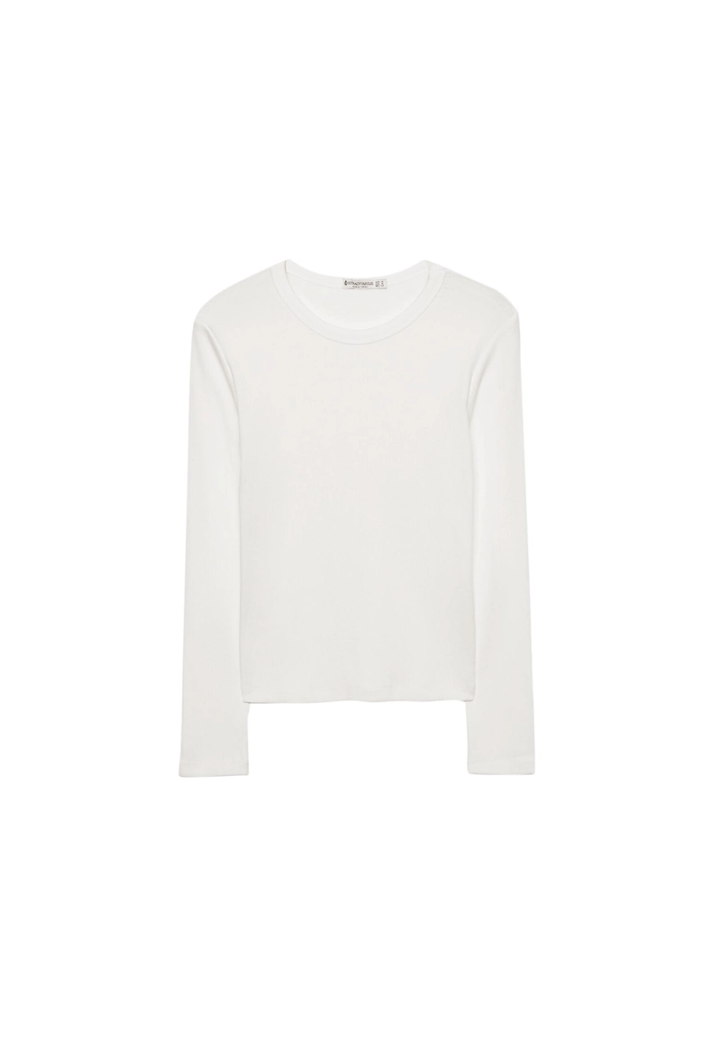 Лонгслив в рубчик