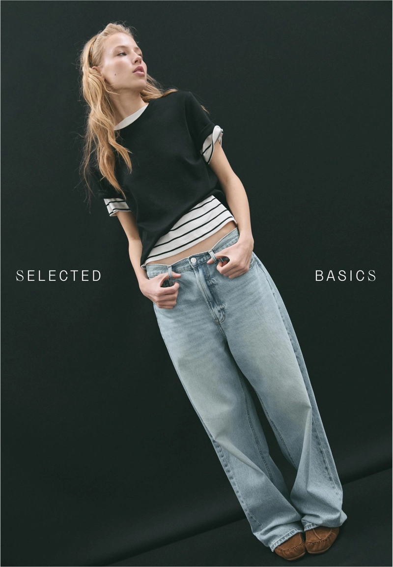 Базовая футболка классического кроя из плотного материала