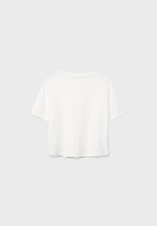 Базовая футболка классического кроя из плотного материала- Заказать в России