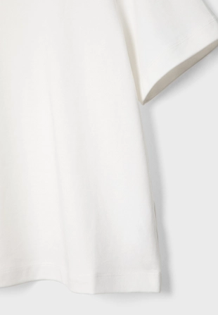 Базовая футболка классического кроя из плотного материала- Заказать в России