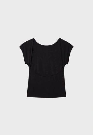 Футболка с открытой спиной- Заказать в России