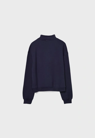 Толстовка на молнии с высоким воротником- Заказать в России